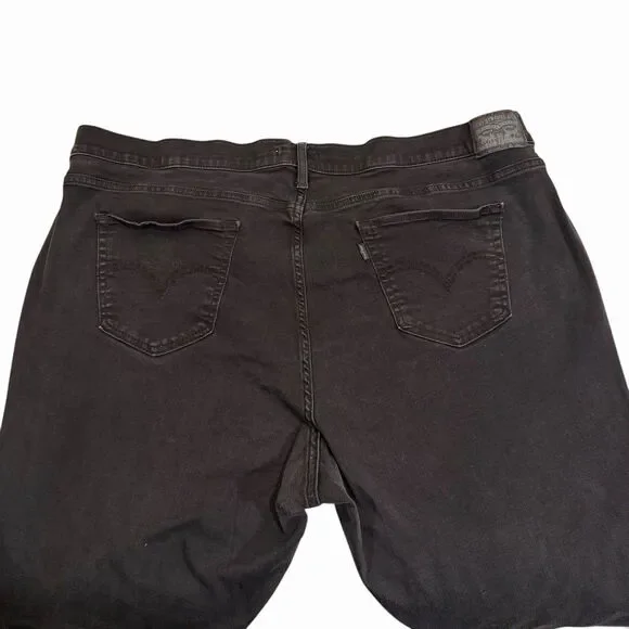 Levi’s Jeans Women’s Classic Straight Fit Size 24W Denim Stretch Dark Wash - Picture 5 of 13